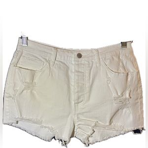 BB Dakota - White Denim Shorts (S)